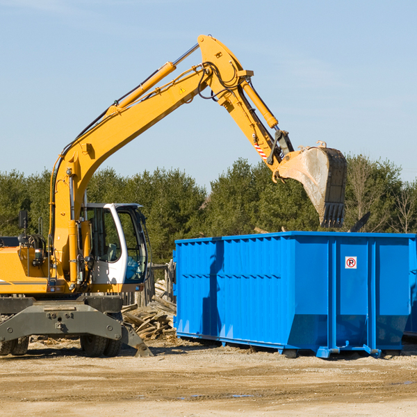 are there any restrictions on where a residential dumpster can be placed in Belleair Shore Florida